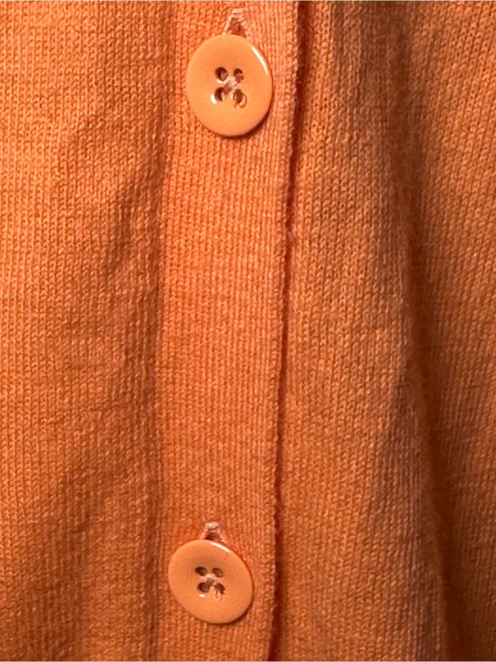 GAP Orange V-Neck Button Cardigan - Picture 9 of 13